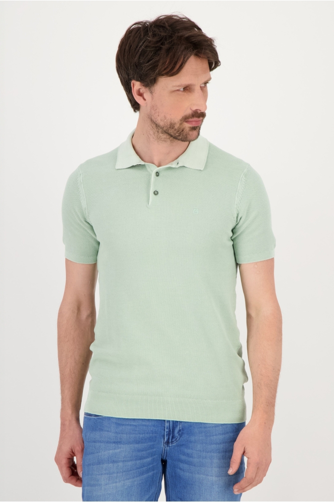 KNIT POLO 234535 599 sea green